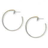Ferrara Entrata Gold Hoop, Medium