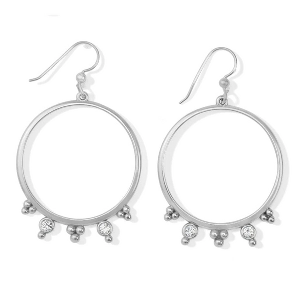 Twinkle Granulation Round French Wire Earrings