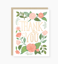 Floral Thank You Card