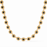 Tudor Tennis Necklace, Obsidian Black