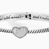 Celestia Heart Hinged Bangle
