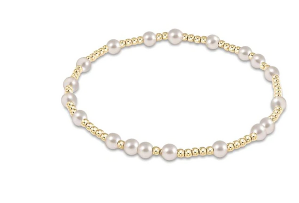 Egirl 4mm Hope Unwritten Bracelet, Pearl