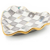 Sterling Check Heart Plate