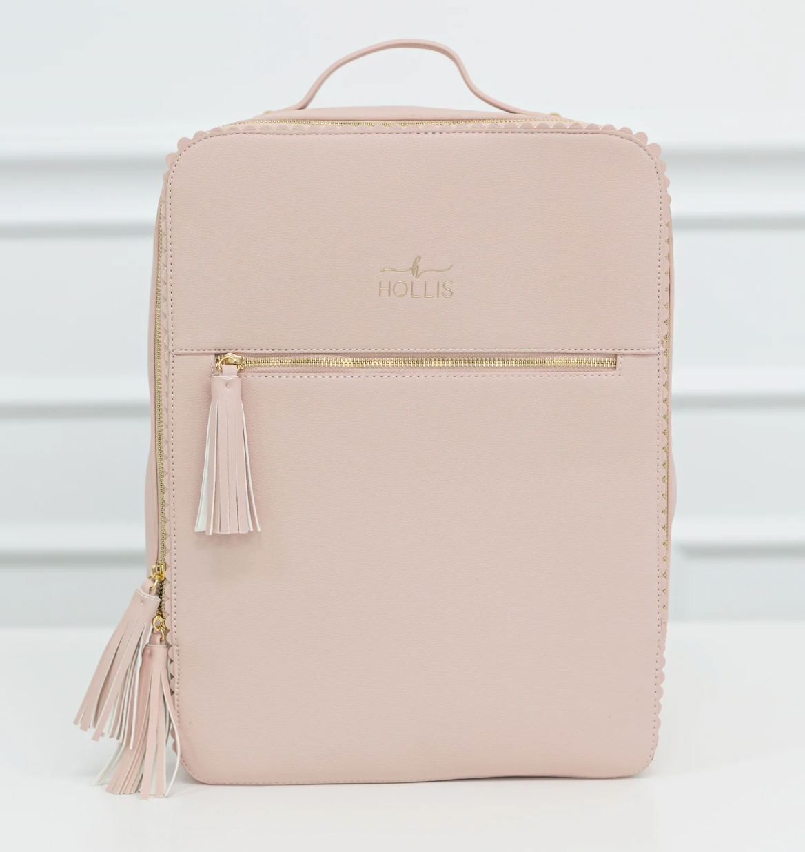 blush leather backpack Loverlie Laptop Backpack, Blush – Sabi Boutique