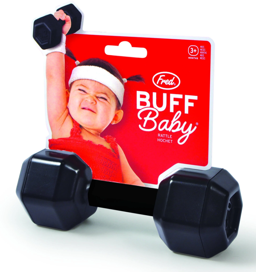 Buff Baby Dumbbell Rattle