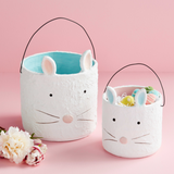 Easter Bunny Paper Mache Buckets