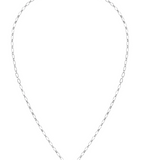 Adorned Heart Charm Necklace, Silver
