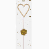 Big Golden Sparkler Wand Heart