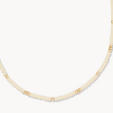 Deliah Gold Strand Necklace, Ivory MOP