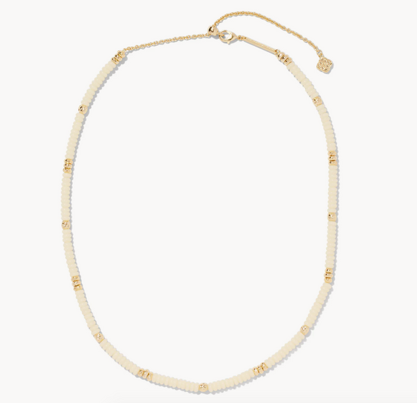 Deliah Gold Strand Necklace, Ivory MOP
