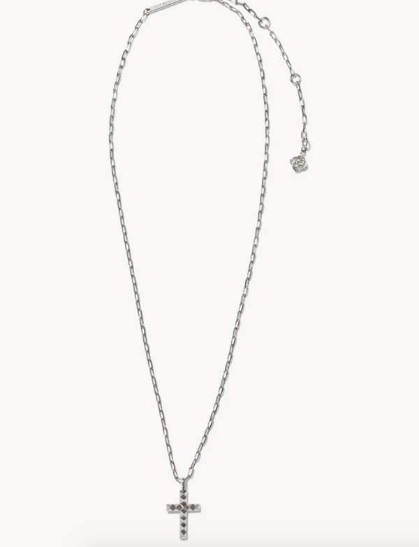 Jada Silver Cross Short Pendant Necklace