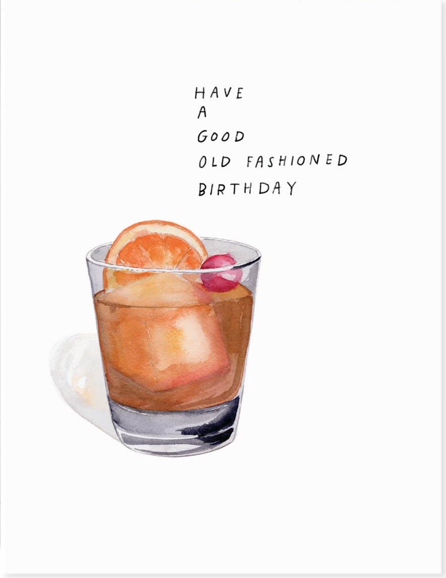 Old Fashioned Birthday Card
