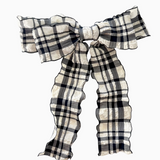 Rylie Plaid Bow, Black