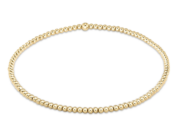 Egirl Classic Gold 2mm Bead Bracelet