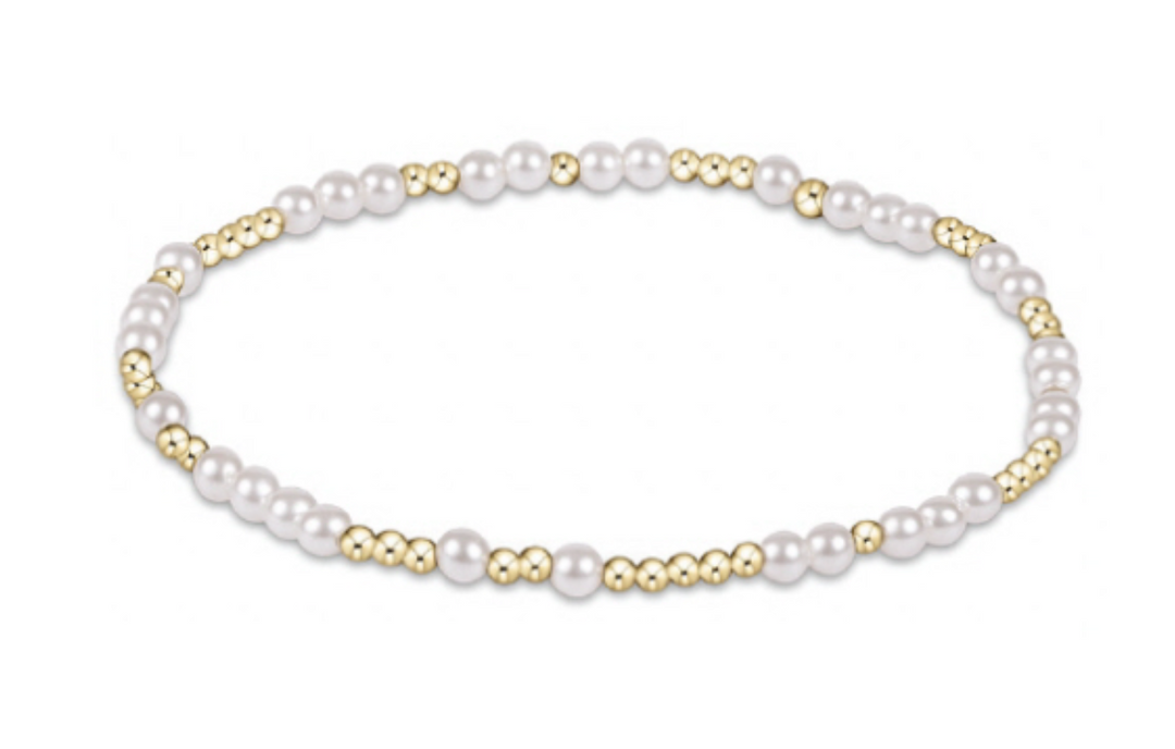 Hope Unwritten 3mm Bracelet, Pearl