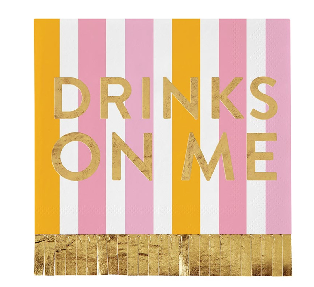 Drinks On Me Fringe Napkin