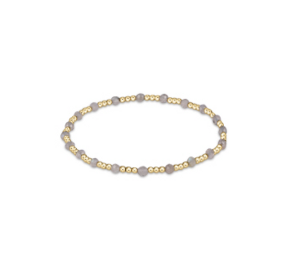 Gemstone Sincerity Pattern 3mm Bracelet, Labradorite
