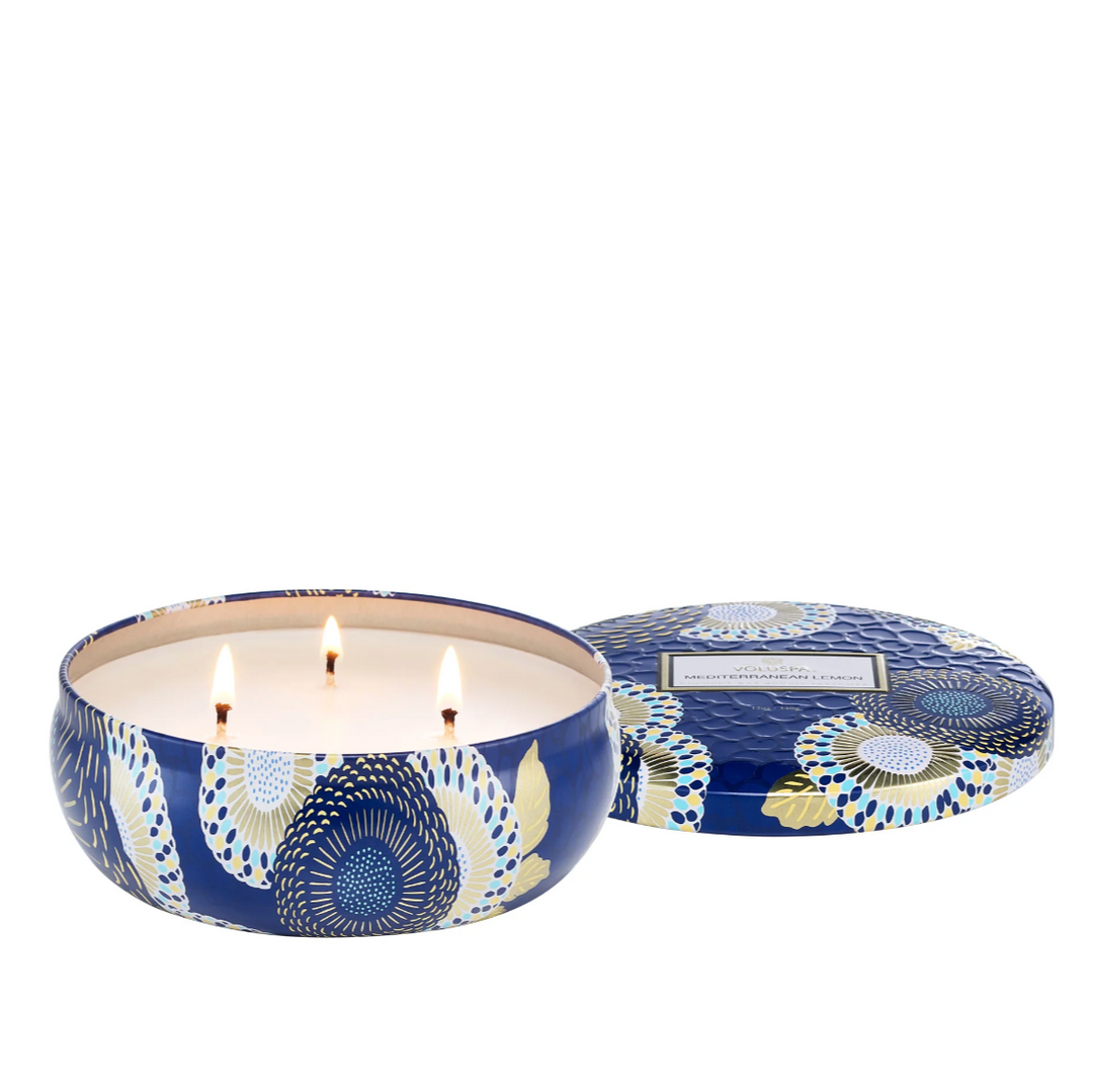 Mediterranean Lemon 3 Wick Tin