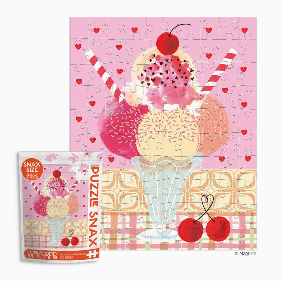 Cherry Sundae 100 Piece Puzzle Snax