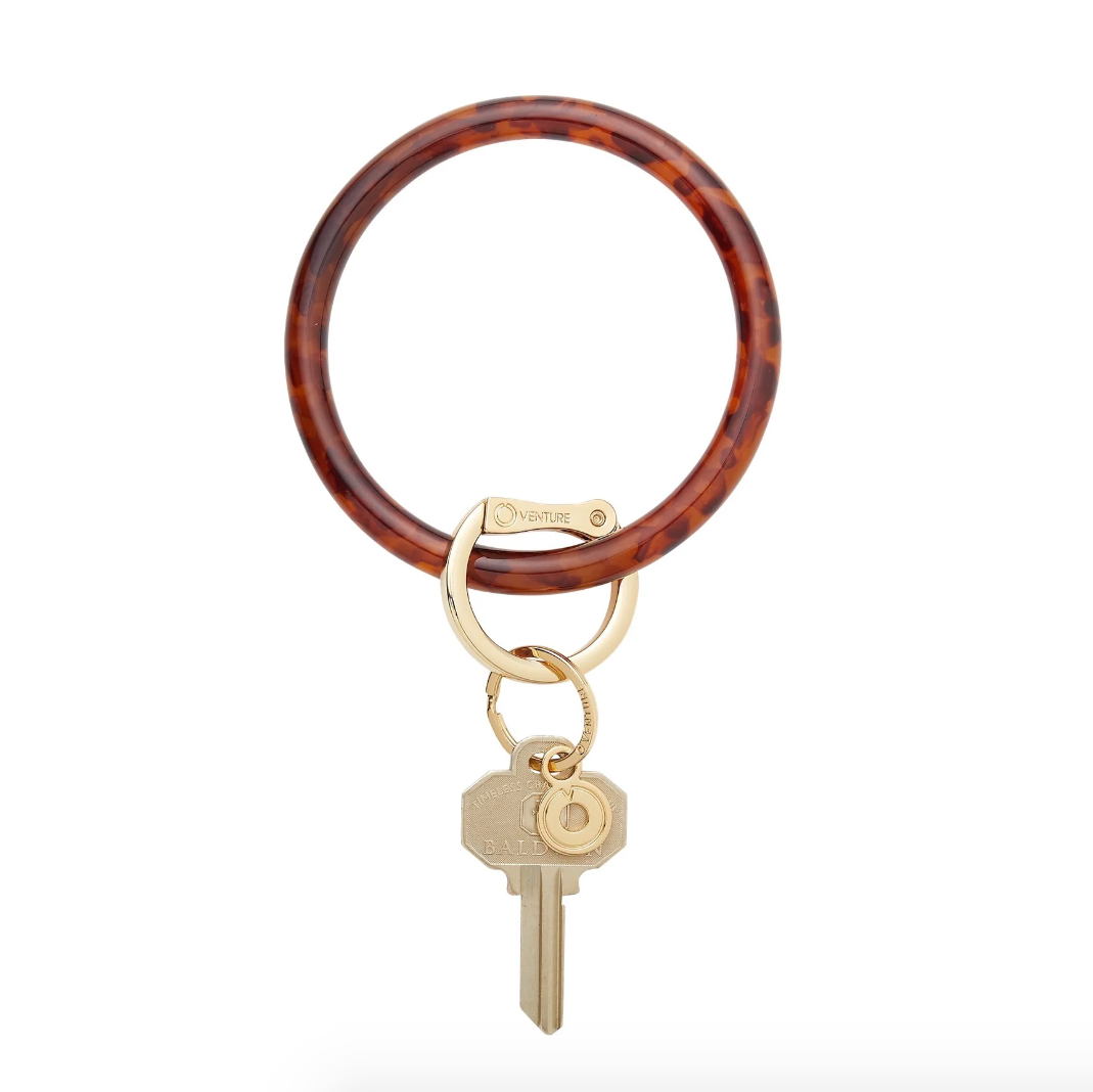 Resin Big O® Key Ring, Tortoise
