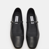 Maple Ballet Flat, Black Leather