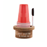 Disposable Cup & Marker Set