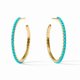 Juliet Hoop, Turquoise Blue