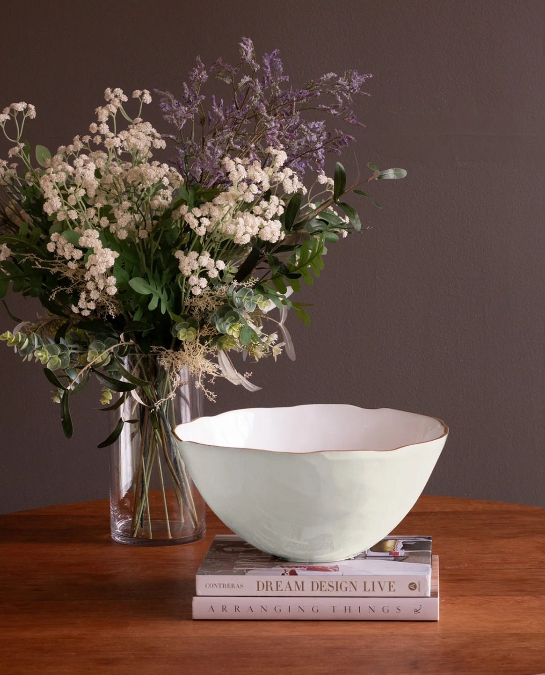 Encanto Demeter Large Bowl, Cream/White