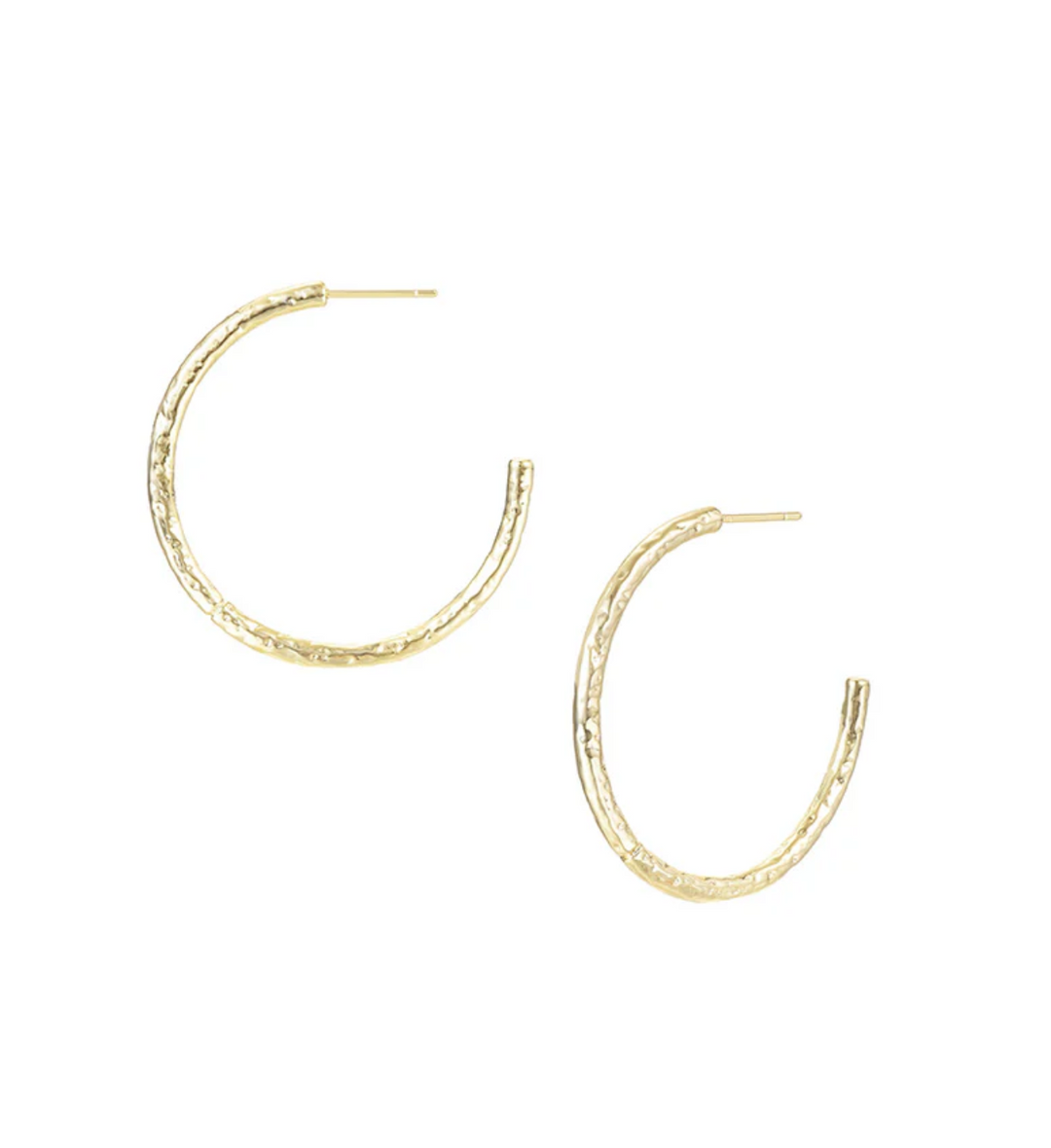Horizon Hoop Earrings, Gold