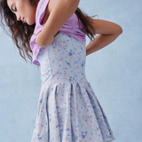 Hubert Floral Active Dress, Whisper Blue