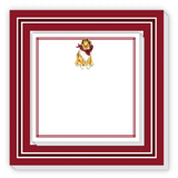 Notepad Duo, Collie w/ Maroon Border