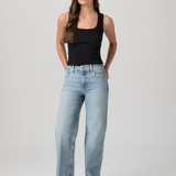 Sasha High Rise Wide Leg 32", Low Key