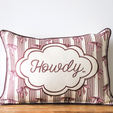 Howdy Bow Pattern Pillow