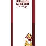 College Station Thing Collie Maroon Bandana Skinny Notepad