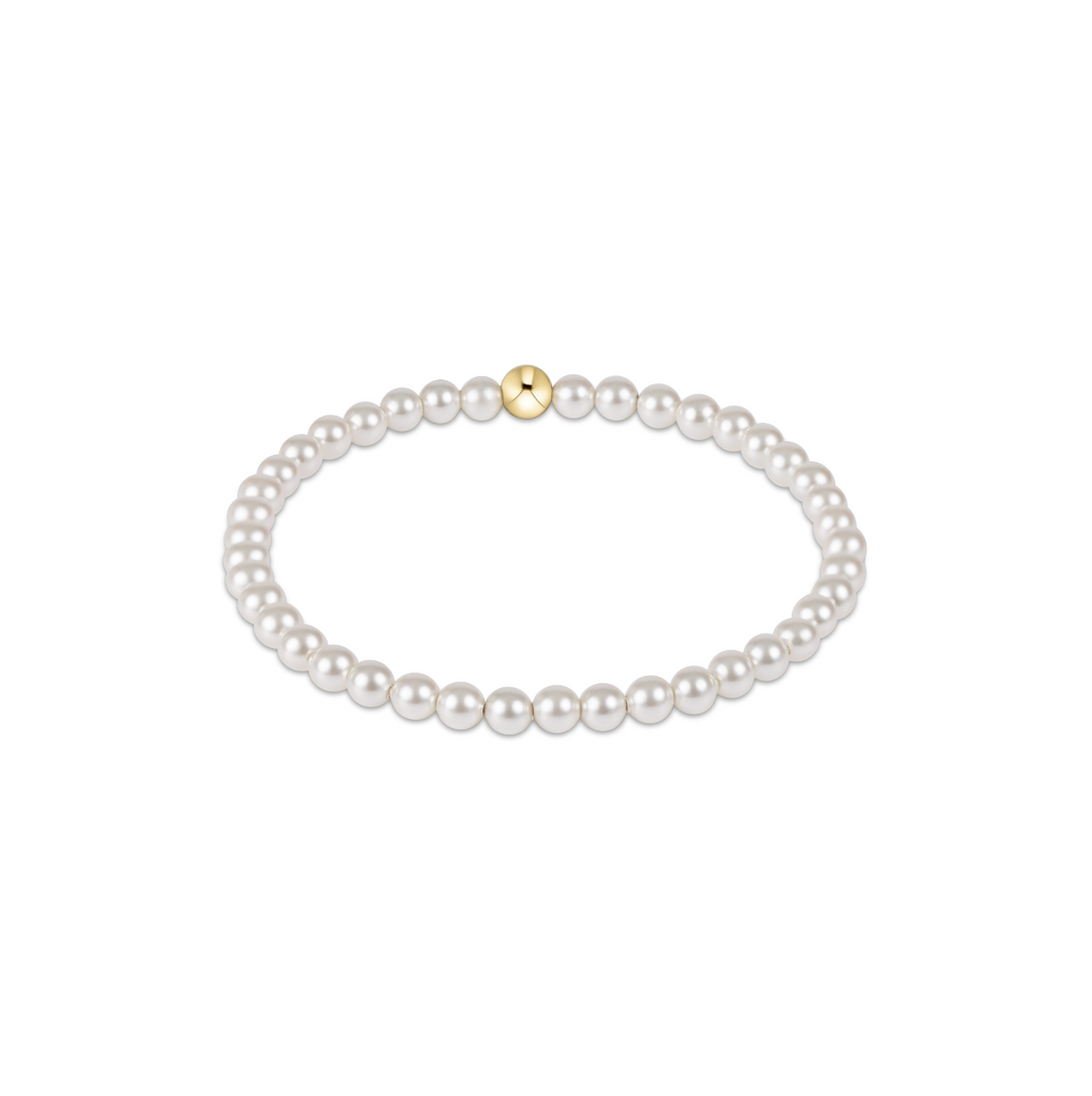 Classic Pearl 4mm Bead Bracelet