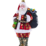 Luxe Santa Ornament