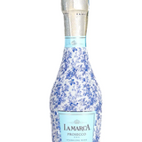 Blue Floral Bottle Wrap, Mini La Marca Edition