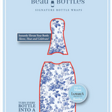 Blue Floral Bottle Wrap, Mini La Marca Edition