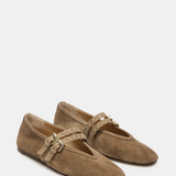 Lydia Ballet Flat, Taupe Suede