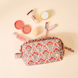 Essentials Quilted Cosmetic Pouch, Everbloom Dusty Rose
