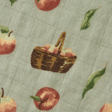 Organic Cotton Swaddle, Apple Orchard