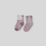 CozyChic Lite® Baby Sock Stripe Set, Dusty Rose Multi