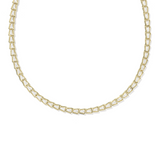 Bella Tennis Necklace, Gold