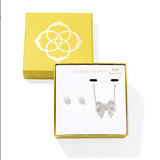 Krista Bow and Ashton Gift Set, Silver