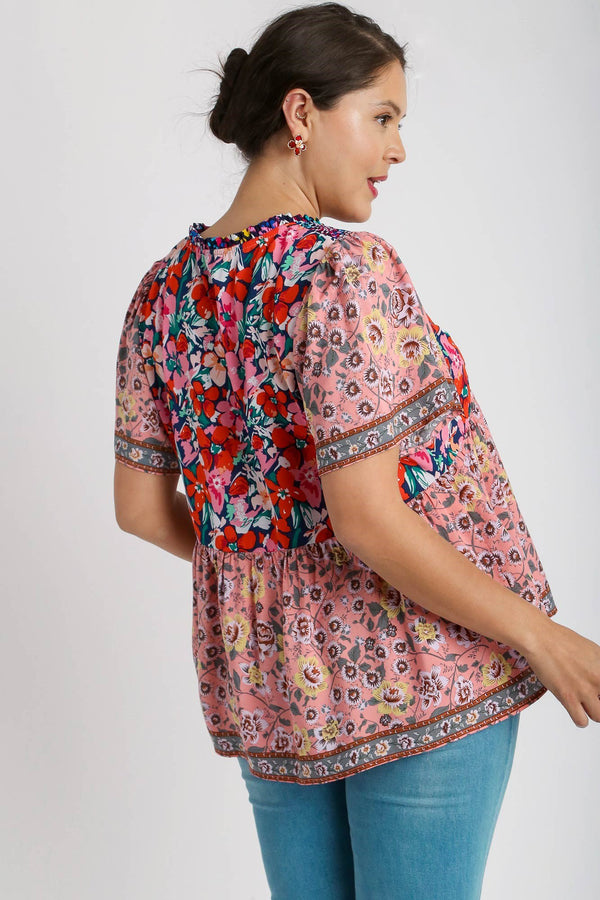 Here To Stand Out Floral Printed Top
