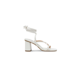 Haze Tie Up Heeled Sandal White