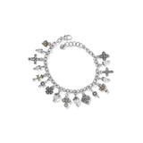 One Cross Charm Bracelet