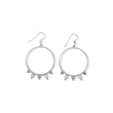 Twinkle Granulation Round French Wire Earrings