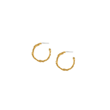 Everbloom Gold Petal Hoop Earrings