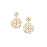 Sunburst Statement Earrings, Gold